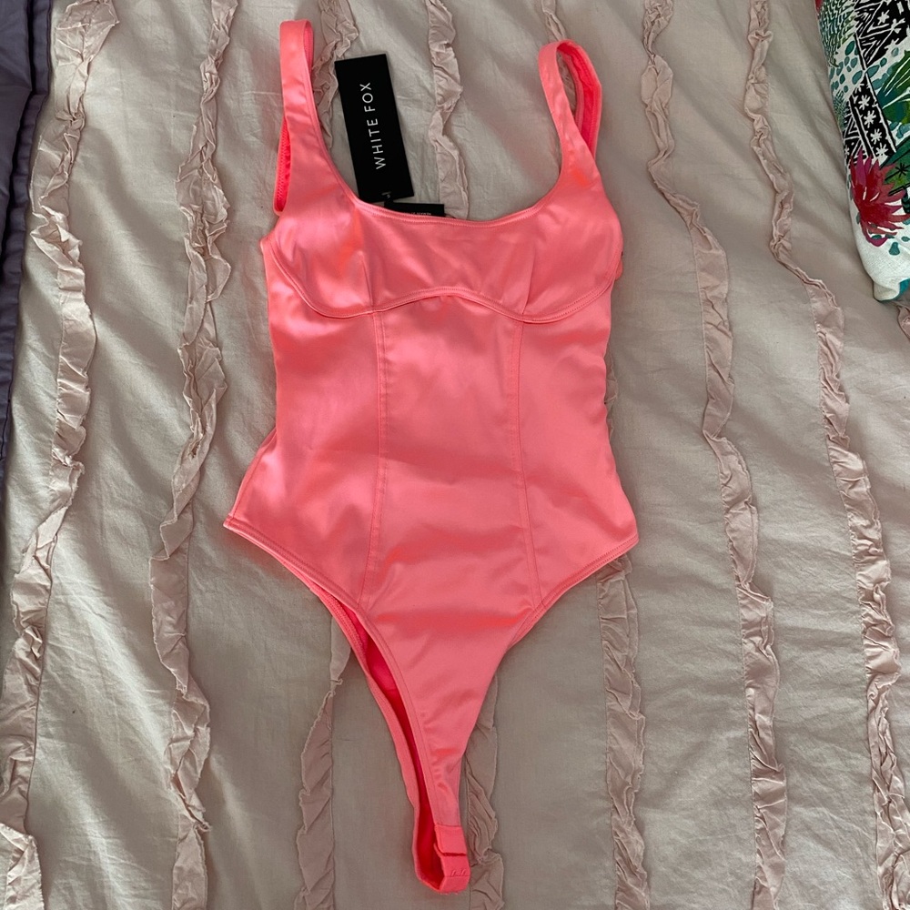 First class bodysuit neon pink